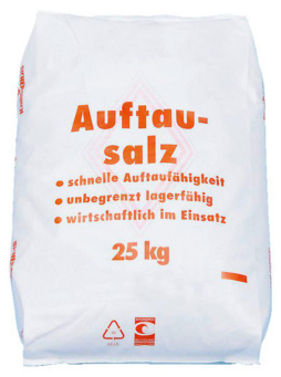 Eisglätte kann mit Streusalz - auch Auftausalz genannt - rasch bekämpft werden.