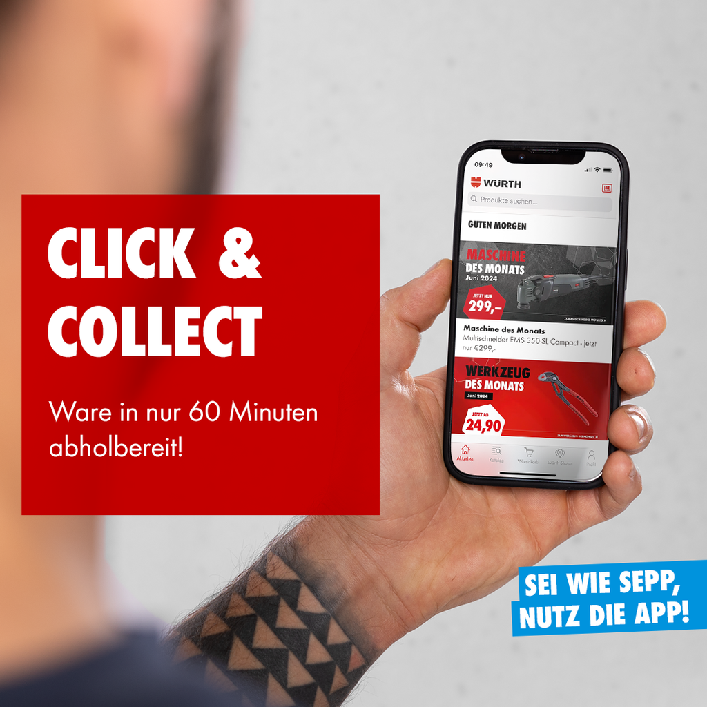 Click & Collect - Ware in nur 60 Minuten abholbereit!