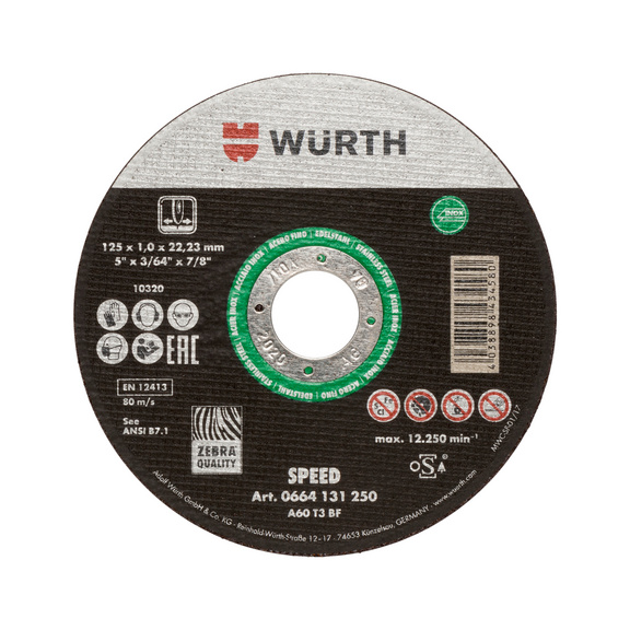 Trennscheibe Speed plus für Edelstahl