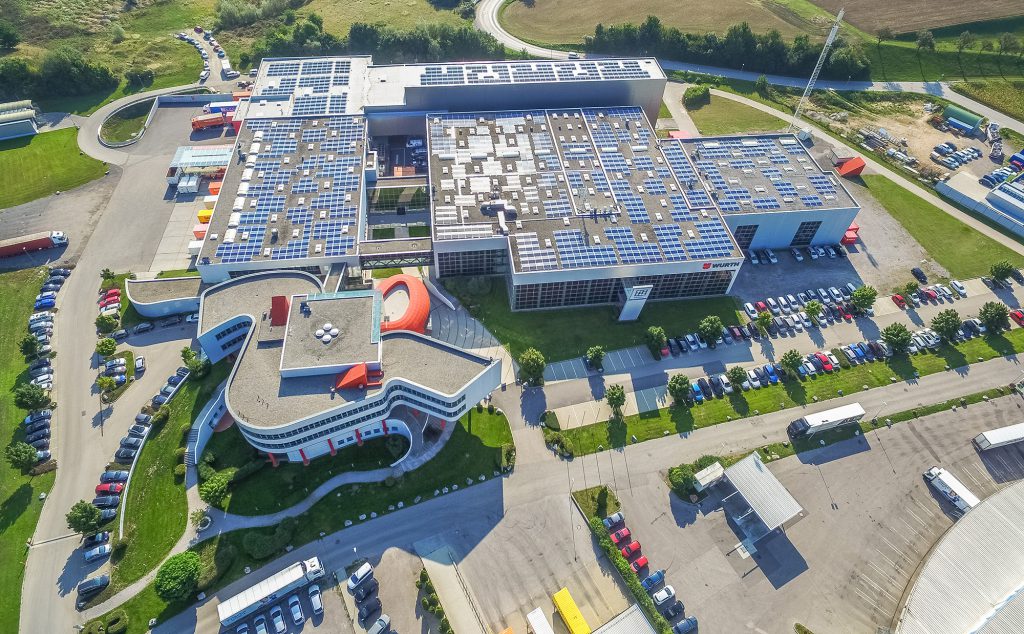 Würth Österreich setzt zukünftig mit einer Eigenverbrauchs-Photovoltaikanlage auf Öko-Strom. ©Ökovolt