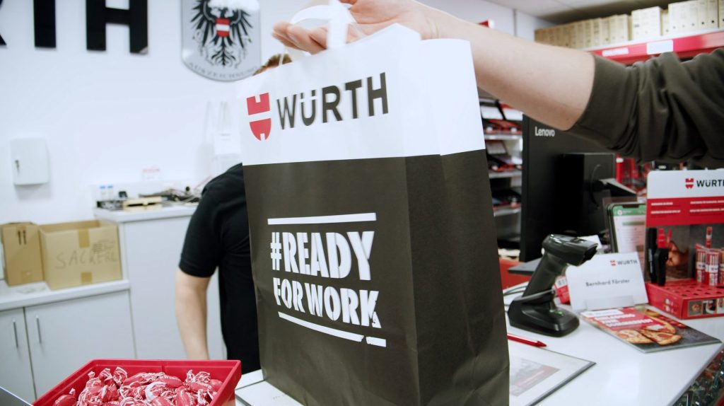 Abholung Click & Collect Bestellung im Würth Shop #READYFORWORK