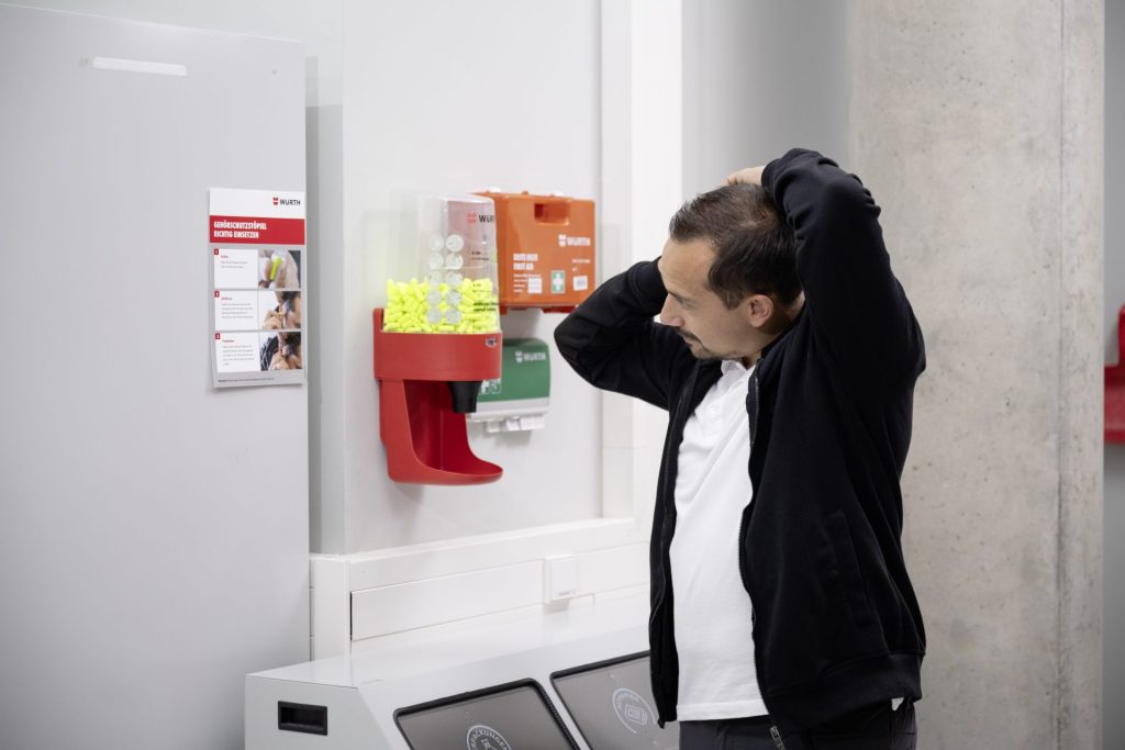 Gehörschutz, Anleitungen, Gehörschutzkapselspender