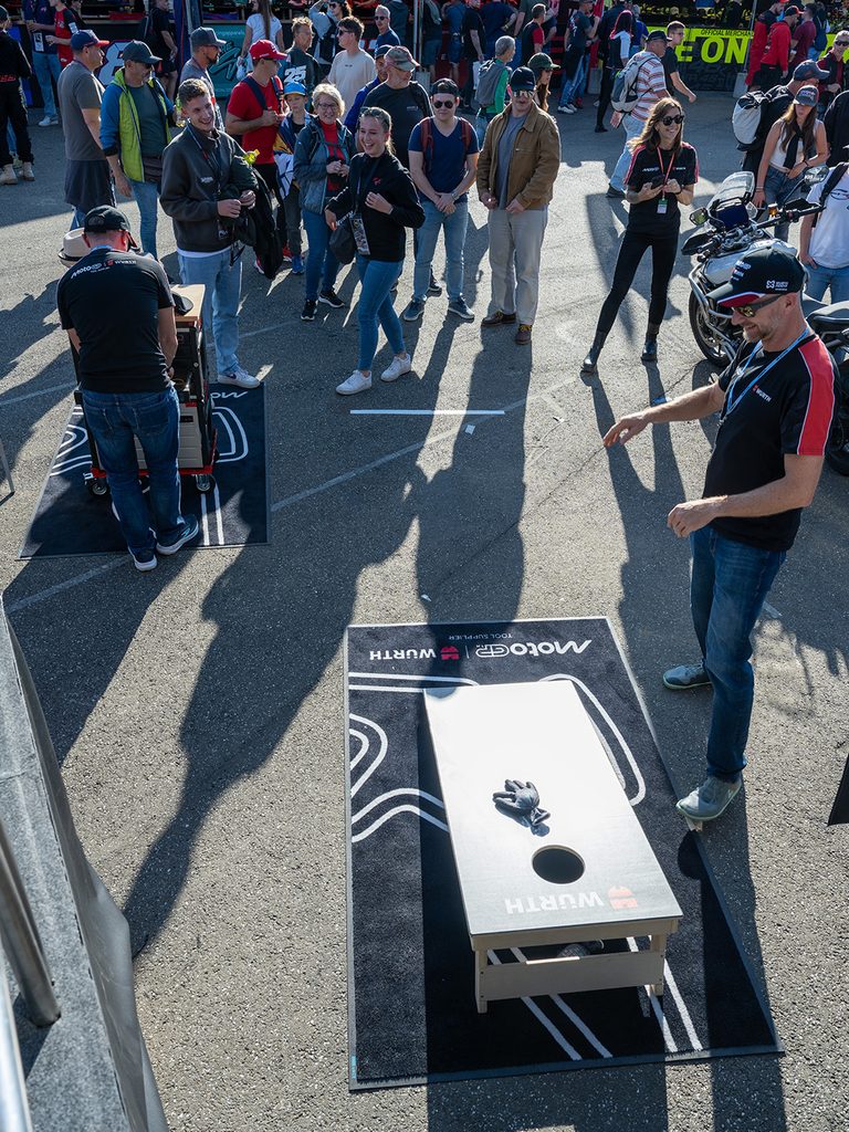 Cornhole Challenge beim Würth Truck am Rennwochenende bei der MotoGP™ 2026 am Red Bull Ring