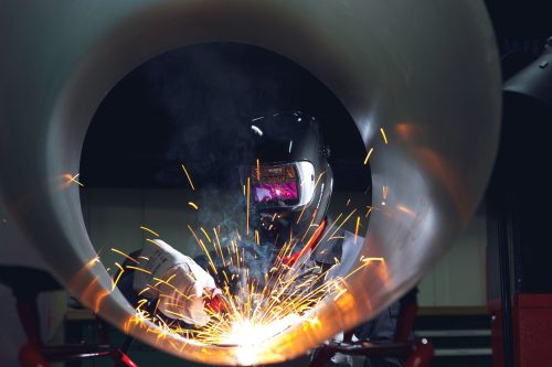 Schweißen, Funken, Feuer, READY FOR WORK